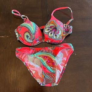 Venus 2 piece push up bathing suit size 4